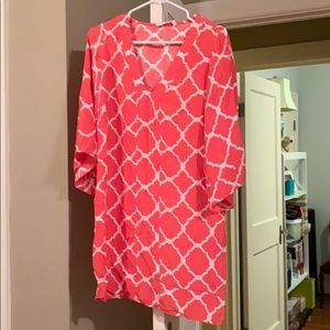 Alice and Trixie Moroccan Print Silk Dress Size M